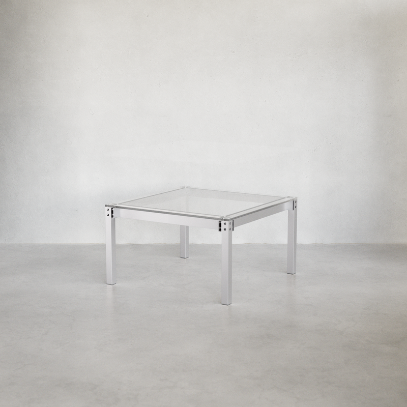 SOFA TABLE ONE Alu & Ghost
