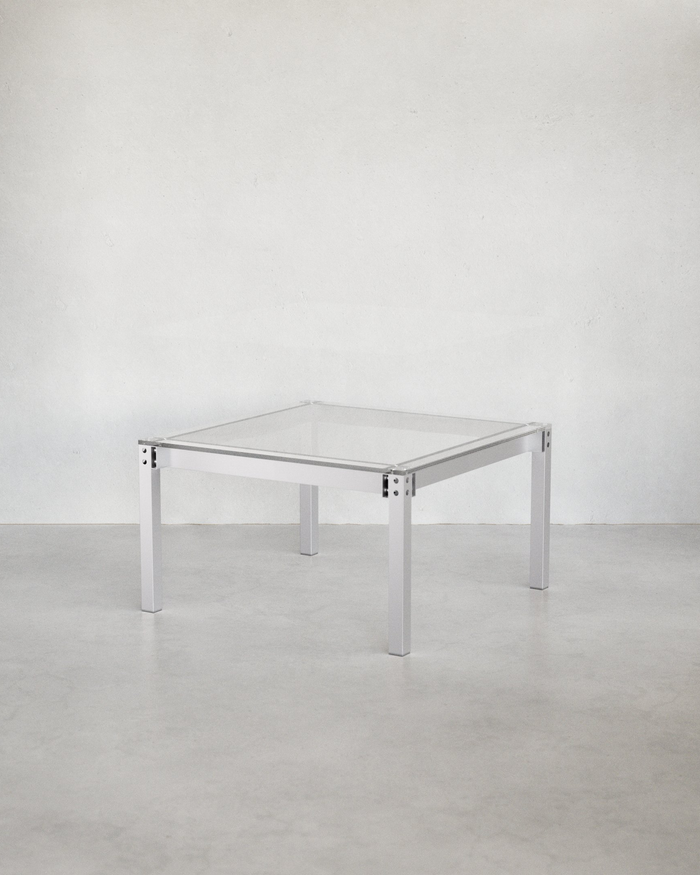 SOFA TABLE ONE Alu & Ghost